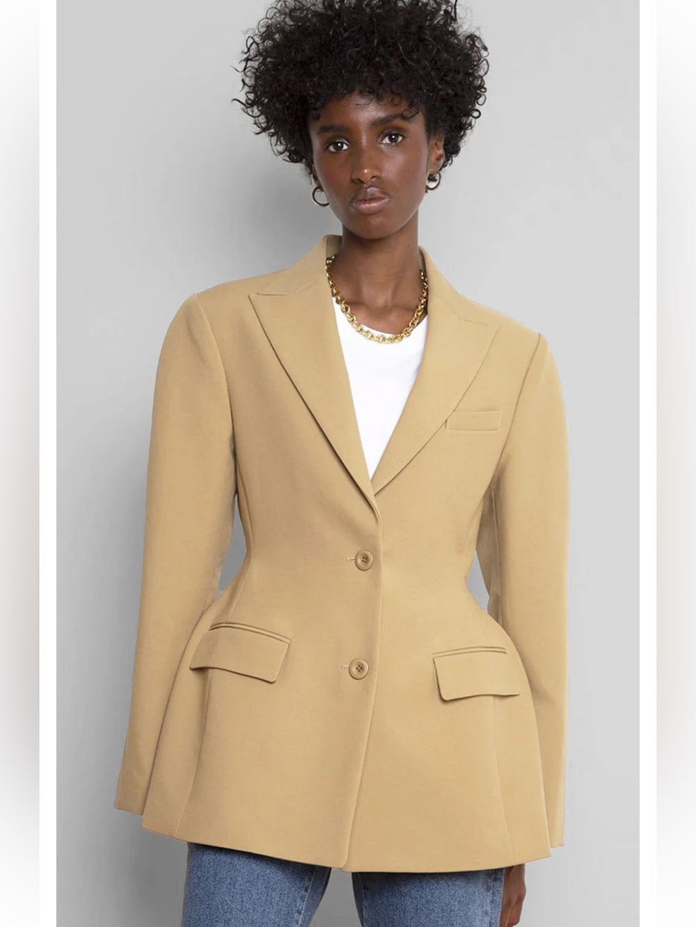THE FRANKIE SHOP COLETTE HOURGLASS BLAZER - Picture 2 of 10
